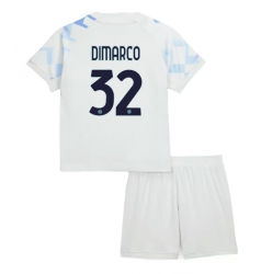 Fotbollsset Barn Inter Milan Federico Dimarco #32 Bortatröja 2025-26 Mini-Kit Kortärmad (+ korta byxor)