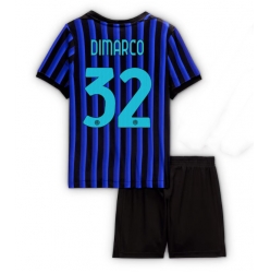 Fotbollsset Barn Inter Milan Federico Dimarco #32 Hemmatröja 2025-26 Mini-Kit Kortärmad (+ korta byxor)