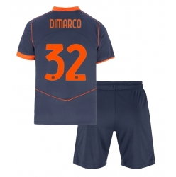 Fotbollsset Barn Inter Milan Federico Dimarco #32 Tredje Tröja 2025-26 Mini-Kit Kortärmad (+ korta byxor)