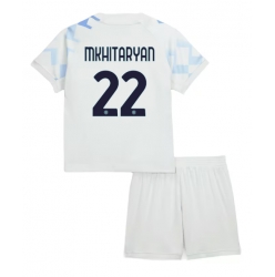 Fotbollsset Barn Inter Milan Henrikh Mkhitaryan #22 Bortatröja 2025-26 Mini-Kit Kortärmad (+ korta byxor)