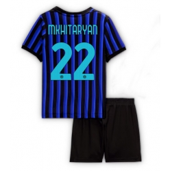 Fotbollsset Barn Inter Milan Henrikh Mkhitaryan #22 Hemmatröja 2025-26 Mini-Kit Kortärmad (+ korta byxor)