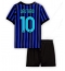 Fotbollsset Barn Inter Milan Lautaro Martinez #10 Hemmatröja 2025-26 Mini-Kit Kortärmad (+ korta byxor)