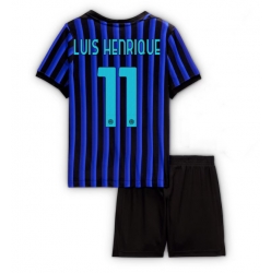 Fotbollsset Barn Inter Milan Luis Henrique #11 Hemmatröja 2025-26 Mini-Kit Kortärmad (+ korta byxor)