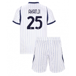 Fotbollsset Barn Inter Milan Manuel Akanji #25 Bortatröja 2026-27 Mini-Kit Kortärmad (+ korta byxor)