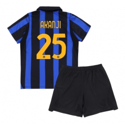 Fotbollsset Barn Inter Milan Manuel Akanji #25 Hemmatröja 2026-27 Mini-Kit Kortärmad (+ korta byxor)
