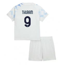 Fotbollsset Barn Inter Milan Marcus Thuram #9 Bortatröja 2025-26 Mini-Kit Kortärmad (+ korta byxor)