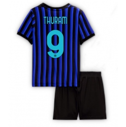 Fotbollsset Barn Inter Milan Marcus Thuram #9 Hemmatröja 2025-26 Mini-Kit Kortärmad (+ korta byxor)