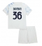 Fotbollsset Barn Inter Milan Matteo Darmian #36 Bortatröja 2025-26 Mini-Kit Kortärmad (+ korta byxor)