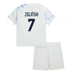 Fotbollsset Barn Inter Milan Piotr Zielinski #7 Bortatröja 2025-26 Mini-Kit Kortärmad (+ korta byxor)