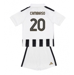 Fotbollsset Barn Juventus Andrea Cambiaso #20 Hemmatröja 2026-27 Mini-Kit Kortärmad (+ korta byxor)