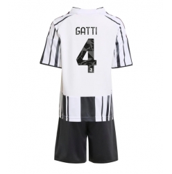 Fotbollsset Barn Juventus Federico Gatti #4 Hemmatröja 2025-26 Mini-Kit Kortärmad (+ korta byxor)