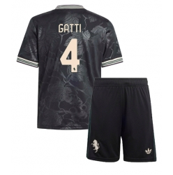 Fotbollsset Barn Juventus Federico Gatti #4 Tredje Tröja 2025-26 Mini-Kit Kortärmad (+ korta byxor)