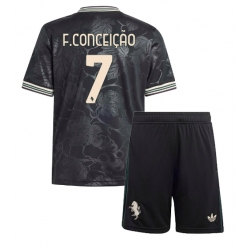 Fotbollsset Barn Juventus Francisco Conceicao #7 Tredje Tröja 2025-26 Mini-Kit Kortärmad (+ korta byxor)