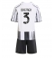 Fotbollsset Barn Juventus Gleison Bremer #3 Hemmatröja 2025-26 Mini-Kit Kortärmad (+ korta byxor)