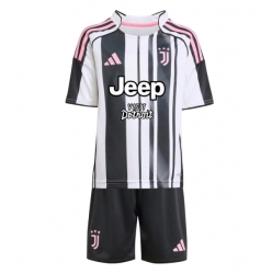 Fotbollsset Barn Juventus Hemmatröja 2025-26 Mini-Kit Kortärmad (+ korta byxor)