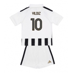 Fotbollsset Barn Juventus Kenan Yildiz #10 Hemmatröja 2026-27 Mini-Kit Kortärmad (+ korta byxor)