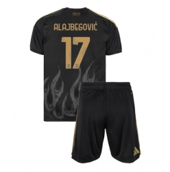 Fotbollsset Barn Juventus Kerim Alajbegovic #17 Tredje Tröja 2026-27 Mini-Kit Kortärmad (+ korta byxor)