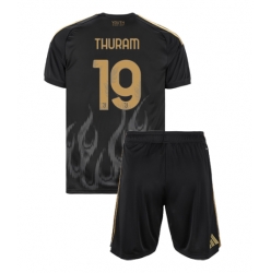 Fotbollsset Barn Juventus Khephren Thuram #19 Tredje Tröja 2026-27 Mini-Kit Kortärmad (+ korta byxor)