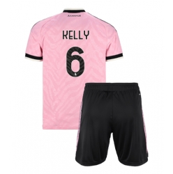 Fotbollsset Barn Juventus Lloyd Kelly #6 Bortatröja 2026-27 Mini-Kit Kortärmad (+ korta byxor)