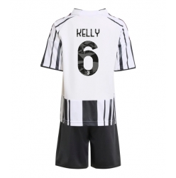 Fotbollsset Barn Juventus Lloyd Kelly #6 Hemmatröja 2025-26 Mini-Kit Kortärmad (+ korta byxor)