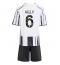 Fotbollsset Barn Juventus Lloyd Kelly #6 Hemmatröja 2025-26 Mini-Kit Kortärmad (+ korta byxor)
