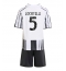 Fotbollsset Barn Juventus Manuel Locatelli #5 Hemmatröja 2025-26 Mini-Kit Kortärmad (+ korta byxor)