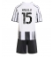 Fotbollsset Barn Juventus Pierre Kalulu #15 Hemmatröja 2025-26 Mini-Kit Kortärmad (+ korta byxor)