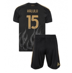 Fotbollsset Barn Juventus Pierre Kalulu #15 Tredje Tröja 2026-27 Mini-Kit Kortärmad (+ korta byxor)