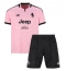 Fotbollsset Barn Juventus Randal Kolo Muani #9 Bortatröja 2026-27 Mini-Kit Kortärmad (+ korta byxor)