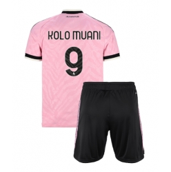 Fotbollsset Barn Juventus Randal Kolo Muani #9 Bortatröja 2026-27 Mini-Kit Kortärmad (+ korta byxor)