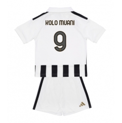 Fotbollsset Barn Juventus Randal Kolo Muani #9 Hemmatröja 2026-27 Mini-Kit Kortärmad (+ korta byxor)