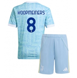 Fotbollsset Barn Juventus Teun Koopmeiners #8 Bortatröja 2025-26 Mini-Kit Kortärmad (+ korta byxor)