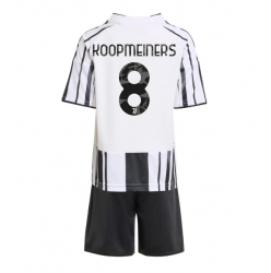 Fotbollsset Barn Juventus Teun Koopmeiners #8 Hemmatröja 2025-26 Mini-Kit Kortärmad (+ korta byxor)