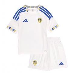 Fotbollsset Barn Leeds United Hemmatröja 2025-26 Mini-Kit Kortärmad (+ korta byxor)