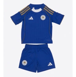 Fotbollsset Barn Leicester City Hemmatröja 2025-26 Mini-Kit Kortärmad (+ korta byxor)