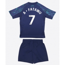 Fotbollsset Barn Leicester City Issahaku Fatawu #7 Bortatröja 2025-26 Mini-Kit Kortärmad (+ korta byxor)