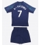 Fotbollsset Barn Leicester City Issahaku Fatawu #7 Bortatröja 2025-26 Mini-Kit Kortärmad (+ korta byxor)