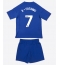 Fotbollsset Barn Leicester City Issahaku Fatawu #7 Hemmatröja 2025-26 Mini-Kit Kortärmad (+ korta byxor)