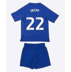 Fotbollsset Barn Leicester City Oliver Skipp #22 Hemmatröja 2025-26 Mini-Kit Kortärmad (+ korta byxor)