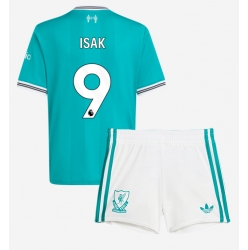 Fotbollsset Barn Liverpool Alexander Isak #9 Tredje Tröja 2025-26 Mini-Kit Kortärmad (+ korta byxor)