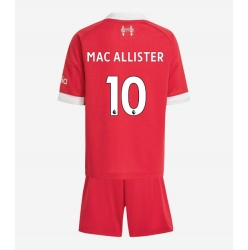 Fotbollsset Barn Liverpool Alexis Mac Allister #10 Hemmatröja 2025-26 Mini-Kit Kortärmad (+ korta byxor)