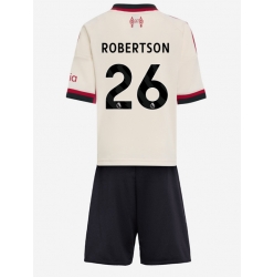 Fotbollsset Barn Liverpool Andrew Robertson #26 Bortatröja 2025-26 Mini-Kit Kortärmad (+ korta byxor)