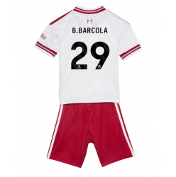 Fotbollsset Barn Liverpool Bradley Barcola #29 Bortatröja 2026-27 Mini-Kit Kortärmad (+ korta byxor)