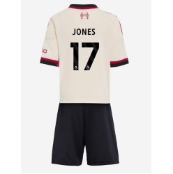 Fotbollsset Barn Liverpool Curtis Jones #17 Bortatröja 2025-26 Mini-Kit Kortärmad (+ korta byxor)