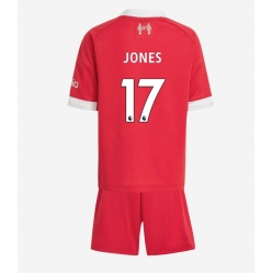 Fotbollsset Barn Liverpool Curtis Jones #17 Hemmatröja 2025-26 Mini-Kit Kortärmad (+ korta byxor)