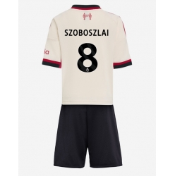 Fotbollsset Barn Liverpool Dominik Szoboszlai #8 Bortatröja 2025-26 Mini-Kit Kortärmad (+ korta byxor)