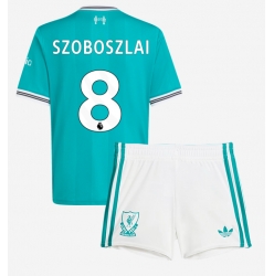 Fotbollsset Barn Liverpool Dominik Szoboszlai #8 Tredje Tröja 2025-26 Mini-Kit Kortärmad (+ korta byxor)