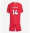 Fotbollsset Barn Liverpool Federico Chiesa #14 Hemmatröja 2025-26 Mini-Kit Kortärmad (+ korta byxor)