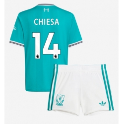 Fotbollsset Barn Liverpool Federico Chiesa #14 Tredje Tröja 2025-26 Mini-Kit Kortärmad (+ korta byxor)