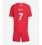 Fotbollsset Barn Liverpool Florian Wirtz #7 Hemmatröja 2025-26 Mini-Kit Kortärmad (+ korta byxor)